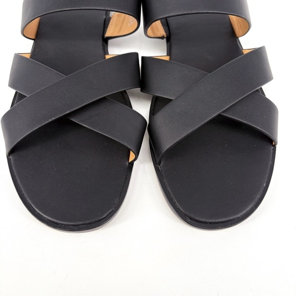 MADEWELL The Mena Black Leather Slide Sandals 8.5 - Picture 9 of 14